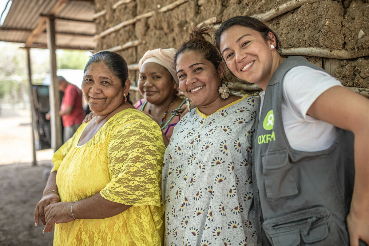Mujeres participantes en procesos acompañados por Oxfam Colombia